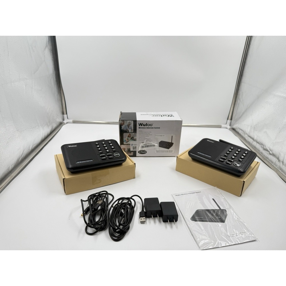 Wuloo WL666 Wireless Intercoms‎ System - Black